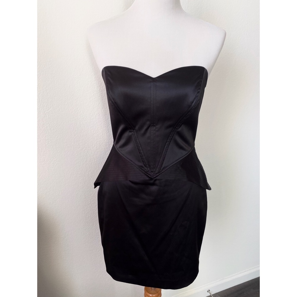 Betsey Johnson Corset Satin Dress